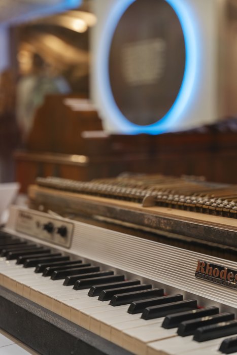 Close-up detail of keyboard